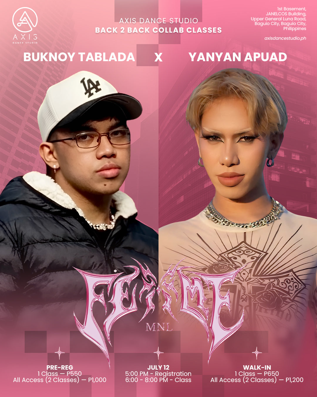 Special Guest: FEMME MNL BACK 2 BACK COLLAB CLASSES